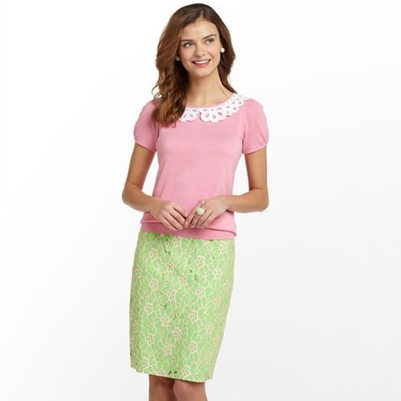 Lilly Pulitzer Sweaters - Lilly Pulitzer Nia Cap Sleeve Sweater Pretty Pink